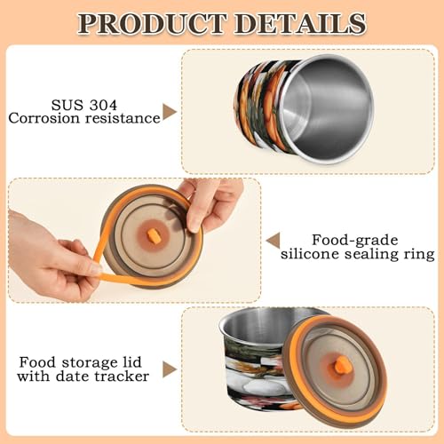 Contenedor para café de acero inoxidable 900ml miniatura 4
