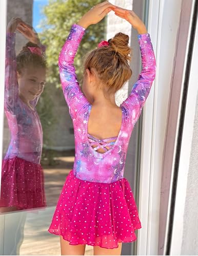 Image of Arshiner Kids Girls Classic Long Sleeve Leotard Dance Ballet Dress