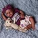 BABESIDE Lifelike Reborn Baby Dolls Black - 20-Inch Baby-Soft Body Realistic-Newborn Baby Doll African American Real Life Baby Dolls Cloth Body with Toy & Gift Box for Kids Age 3+
