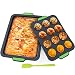 Produktbild Aukiita Küche 12 Tassen Silikon-Muffinform und große Backform, Muffinform und Backform Set mit Spachtel, Antihaftbeschichtet, geeignet für Backofen, Mikrowelle, Kühlschrank