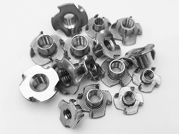 TheMujtaba Yellow Zinc (M5) T-Nut Ideal for Wood, Particle & Composite Materials - Corossion Resistant Nuts - Woodworking and Furniture (100 Pack)-picture-26