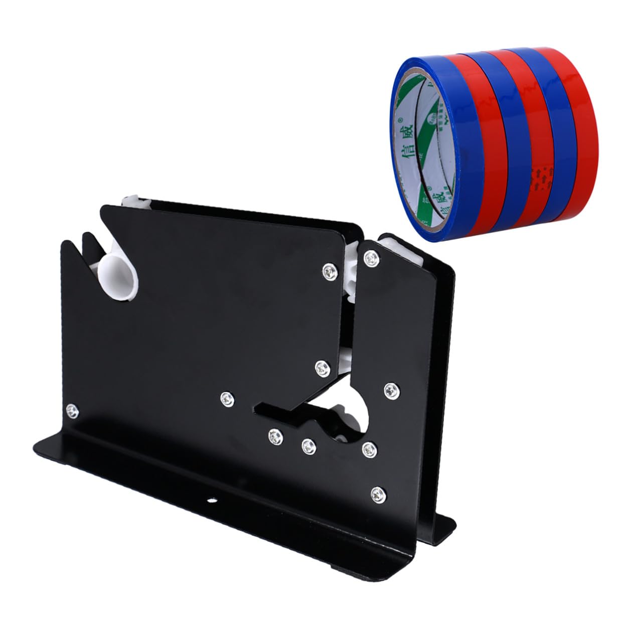 HOMSFOU 3 Stück Bandschneider Bandspender Heavy-duty-taschenkonus Stahlbeutelkegel Mit Trimmer Spender Für Halsdichtband
