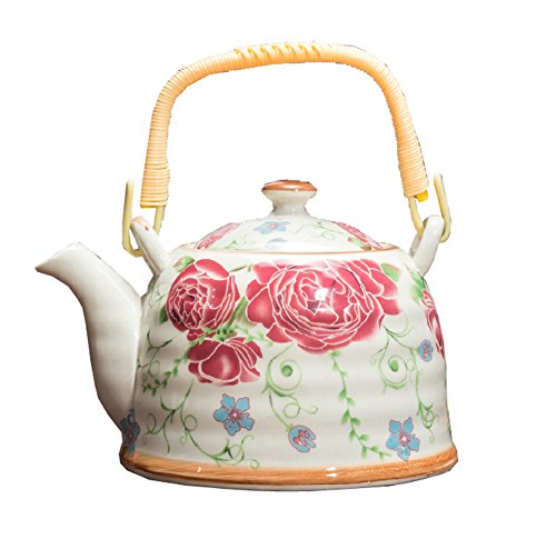 Black Temptation Tetera de té de Porcelana de Estilo japonés Tetera de decoración Especial del Restaurante, Y6