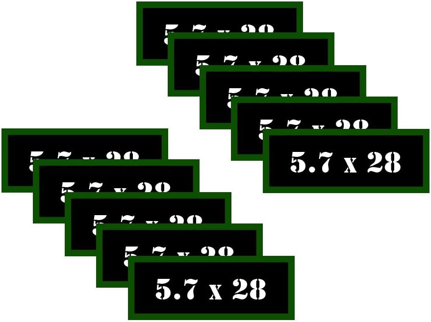 TOOLS Ammo Can Labels – 2 Pack – 3x1.15 Inch – Black/Green With White Text – Premium Vinyl – Made In USA