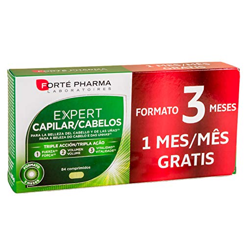 Cabello y Uñas Bellas y Resitentes. EXPERT CAPILAR, 84 Comprimidos - Forté Pharma