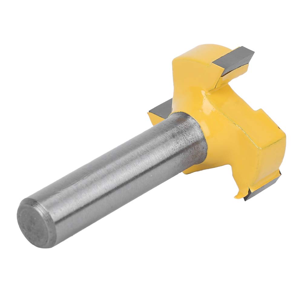 CNC Spoilboard Surfacing frez, maksymalna średnica cięcia 24 mm 1/4" głębokość szczelina 3 frezy z powłoką fletową, do frezarek do drewna (8 mm Shank)