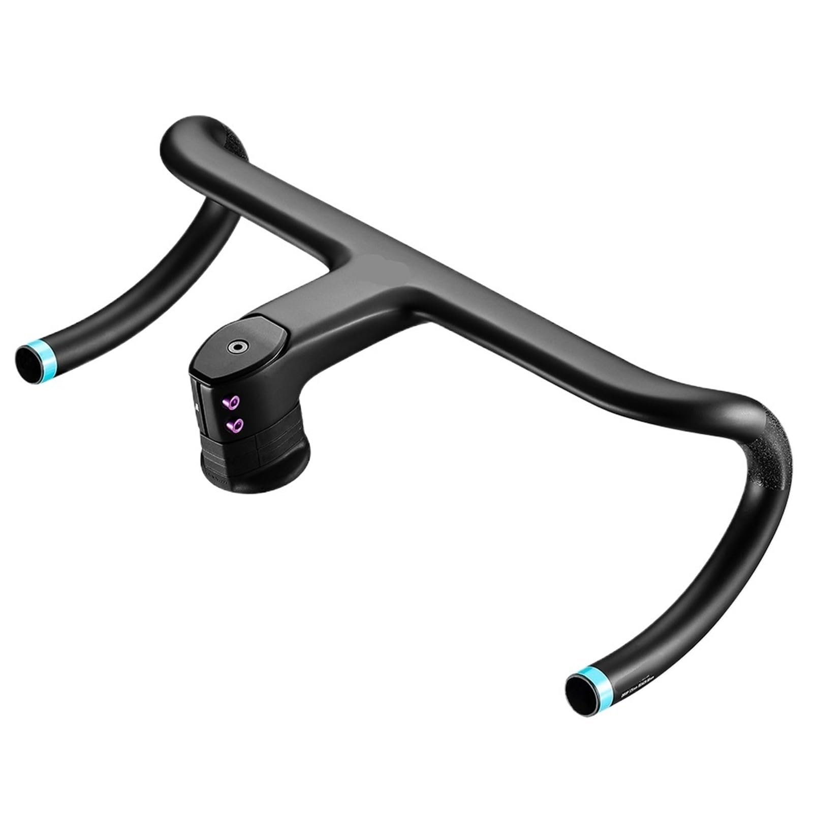 Generico Manubrio for Bici da Strada Integrato T1000 Full Carbon, Barra Piegata da Corsa da 28,6 Mm