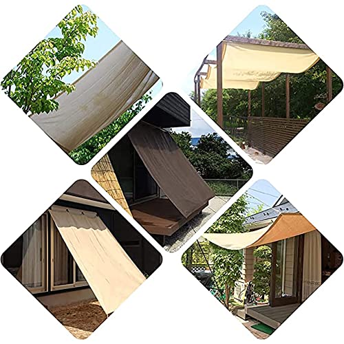 Toldo vela de sombra rectangular para evitar el calor en el patio 3