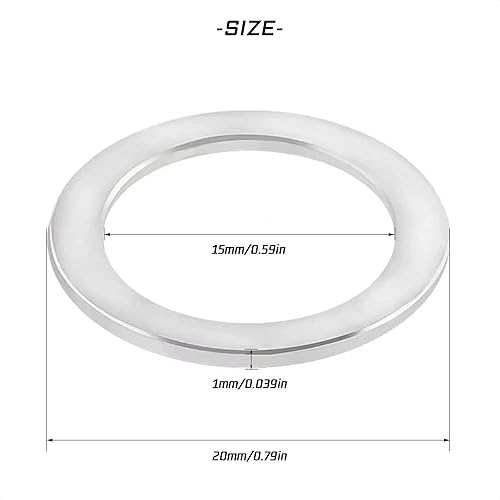 Miniatura 5 de 10 unids arandelas de pedal de bicicleta de acero inoxidable reemplazo de junta de pedal para bicicleta de montaña bicicleta de carretera MTB