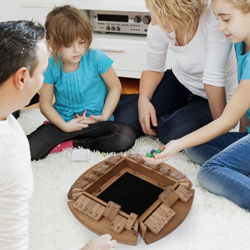 Shut The Box Juego de Mesa de Madera para 1-6 Jugadores miniatura 7