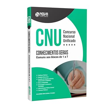 Capa do livro Apostila CNU 2024 - CONHECIMENTOS GERAIS para os blocos de 1a 7
