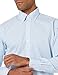 Amazon Brand - Buttoned Down Men's Slim-Fit Button Collar Pattern Shirt, -light blue stripe dot, 15