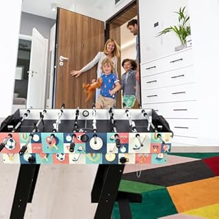 HLC Table multijeux 4 en 1, intégrant Baby-Foot, Billard, ping-Pong et air Hockey,Idéal pour Les Adultes et Les Enfants, il constitue Le Cadeau Parfait.