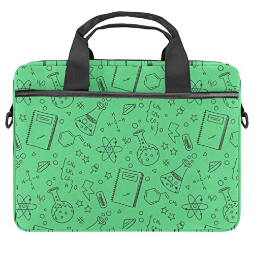 Bolso bandolera de hombro para laptop de 13 a 14.5 pulgadas en color verde multicolor