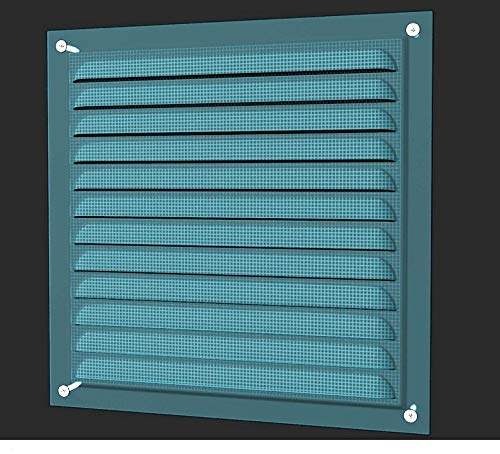 300x300mm METAL LÜFTUNGSGITTER - Zink, mit INSEKTENSCHUTZ Ventilation Gitter Abluft/Zuluft Entlüftung Belüftung