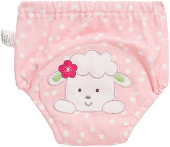 Amazon Co Jp 2个ピンクコットン素材トイレトレーニングパンツ赤ちゃんのおむつ再利用可能な ファッション