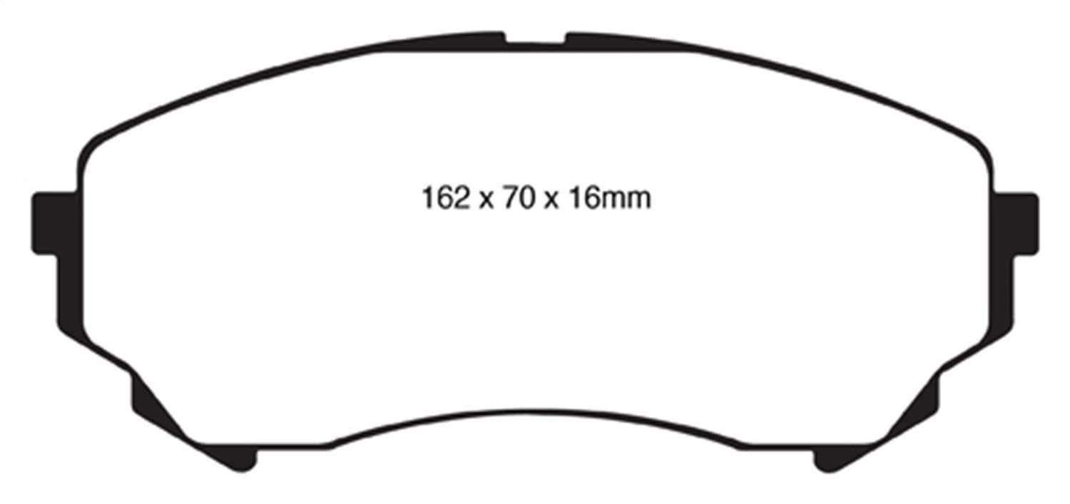 EBC Brakes DP31828C Redstuff Ceramic Low Dust Brake Pad