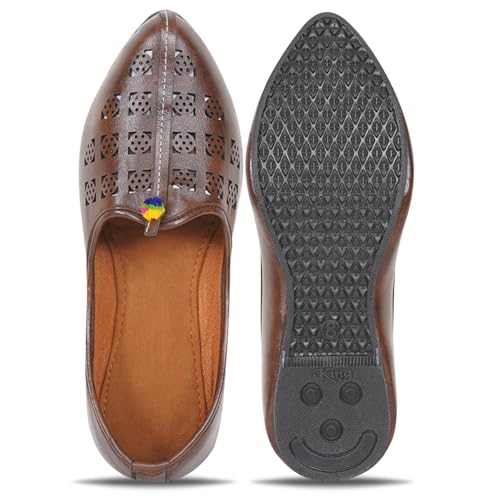 Image of DFR Mens Juttis Ethnic Mojaris | Casual Loafers Juti Shoe for Men