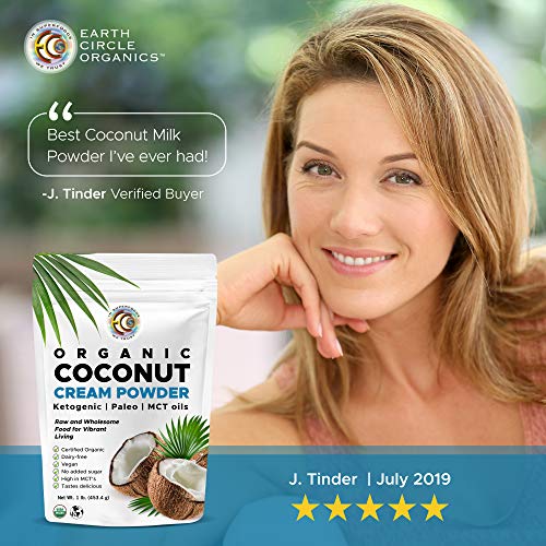 Organic Premium Coconut Milk Powder | Perfect Keto Powdered Coffee Creamer | High in MCT Oil | Vegan | No Added Sugar | Dehydrated | Gluten and Dairy Free - (3 Pack) - Thumbnail 7