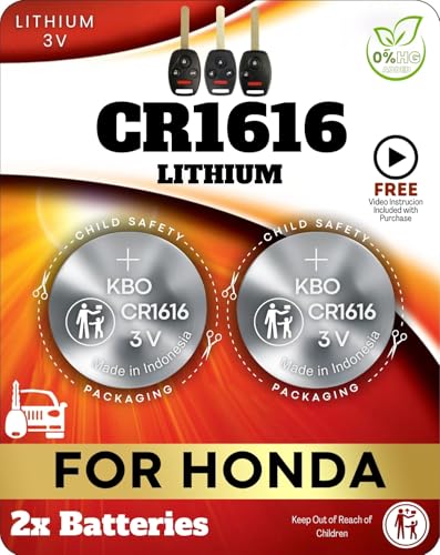 Key Fob Battery CR1616 (2 Pack)