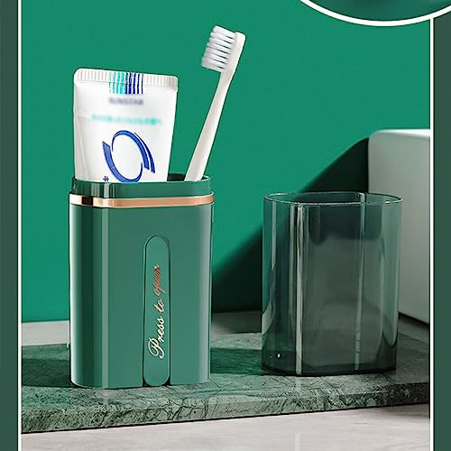 irene inevent Copo para enxaguatório bucal, organizador de viagem, armazenamento, escova de dentes,