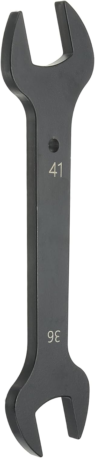 HARFINGTON Thick Double Open End Wrench 36mm x 41mm Metric Standard Size Carbon Steel Spanner Wrench for Auto Household Maintenance Routine Repairs, Black