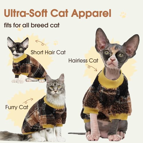 Jersey de invierno para gatos con forro de algodón HMJGDZG 5