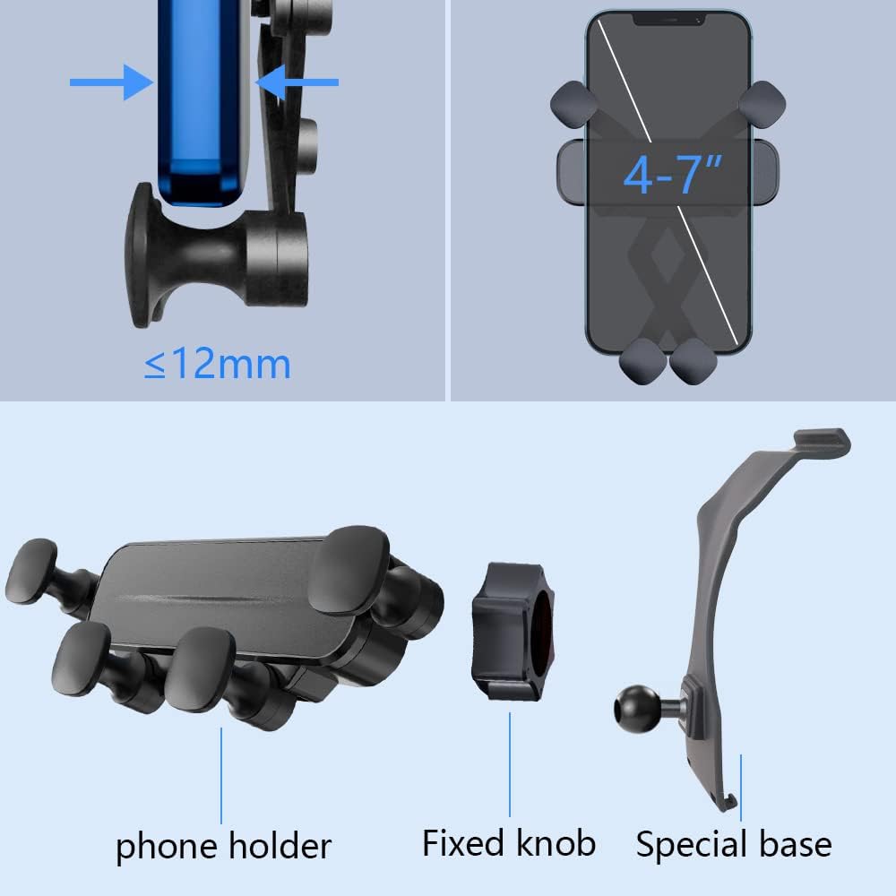 Car Phone Holder Mount for 2016-2023 Mercedes Benz E Class E300 E200 E260 E220d 2018-2023 CLS Class CLS350 CLS450 Auto Accessories Interior Decoration Mobile Cell Smartphone Bracket