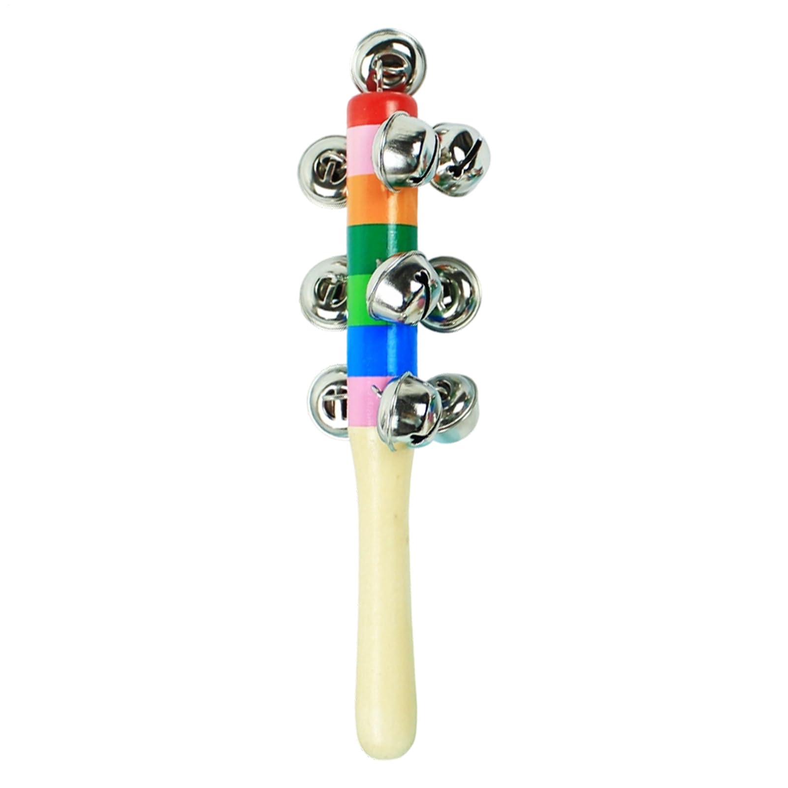 Cascabeles para Niños | Juguete Musical Educativo con Mango De Madera - Campanas Musicales Arcoíris,para Niños Y Niñas De 2 Años En Adelante Juego Guardería Educación Infantil Temprana
