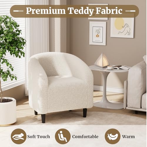 Sillón Barrel Plegable Teddy Beige miniatura 5