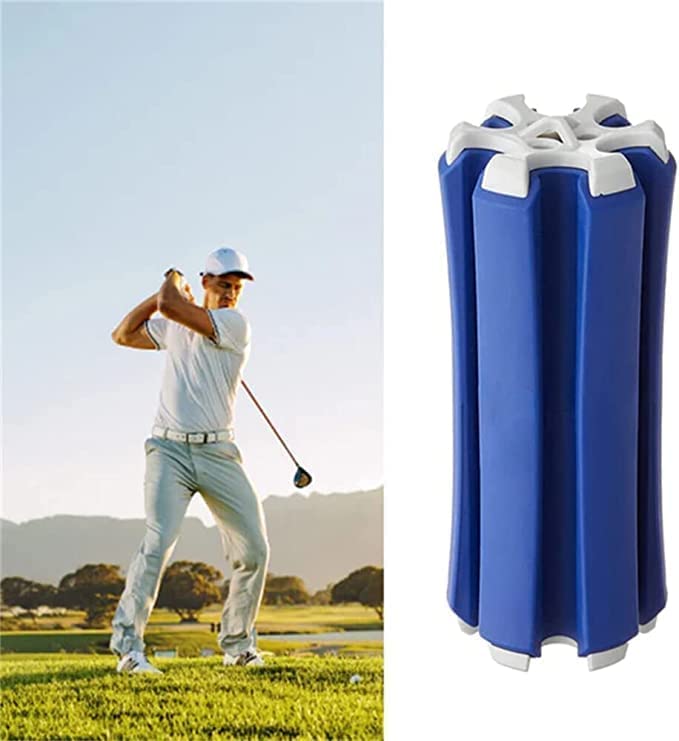 SYOSI Portable Golf Club Retainer, Easy to Carry Club Carrier for Woods, Irons, Wedges, Putters and Hybrid & Utility Clubs, Quality Materials Can Hold up to 6 Golf Clubs