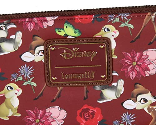 Loungefly Disney Bambi Allover Print Friends and Flowers Zip Around Wallet2