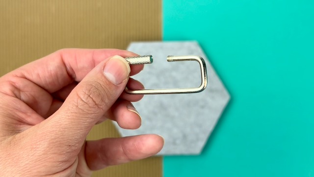 Amazon.com: Lucky Line 1.875'' Rectangular Key Ring with Turn