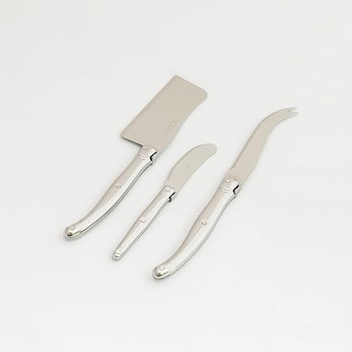 Miniatura 3 de Jean Dubost Juego de queso de 3 piezas de acero inoxidable