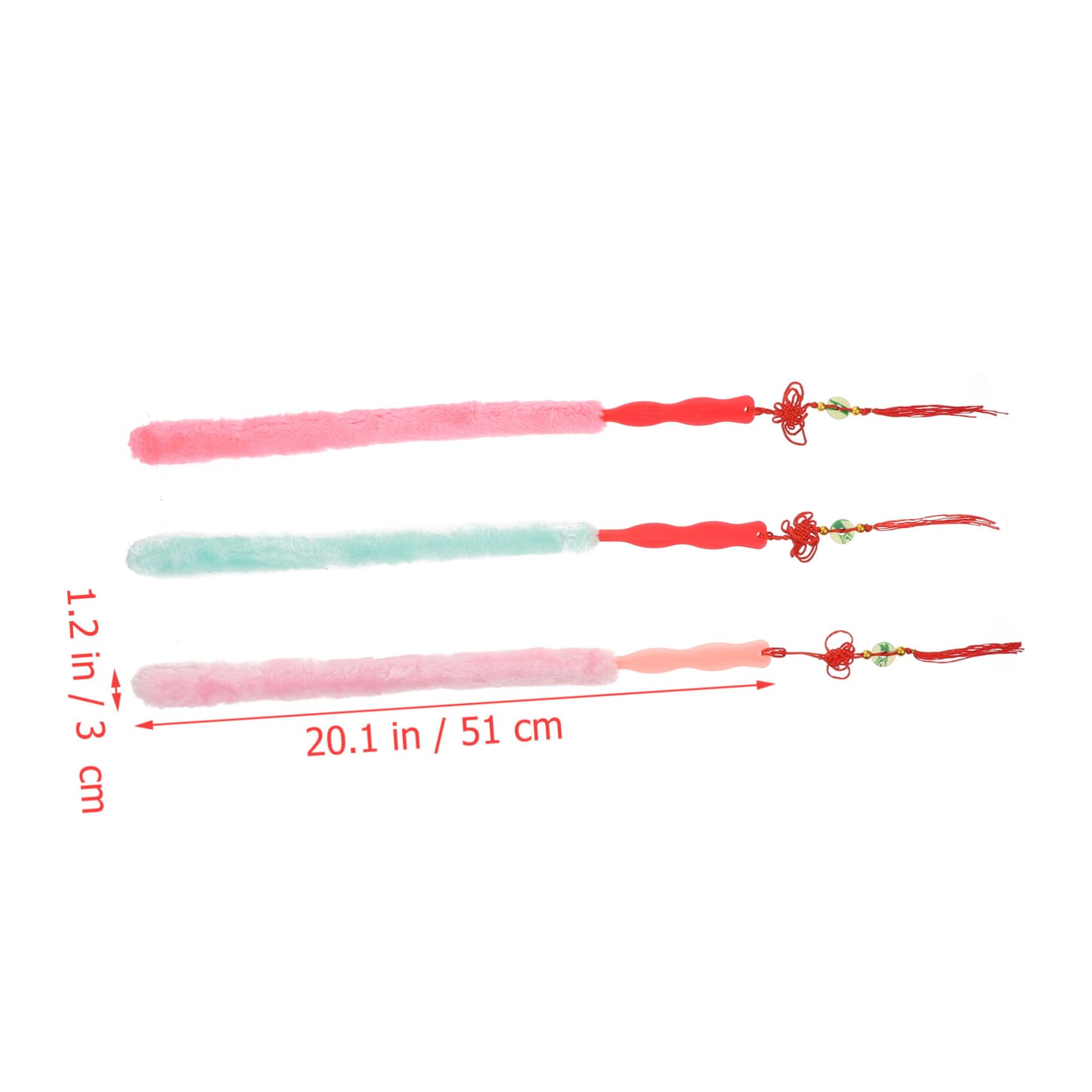 Toddmomy Guzheng Dust Clean Brush 3pcs Fur Brush Tool for Musical Instrument Cleaning