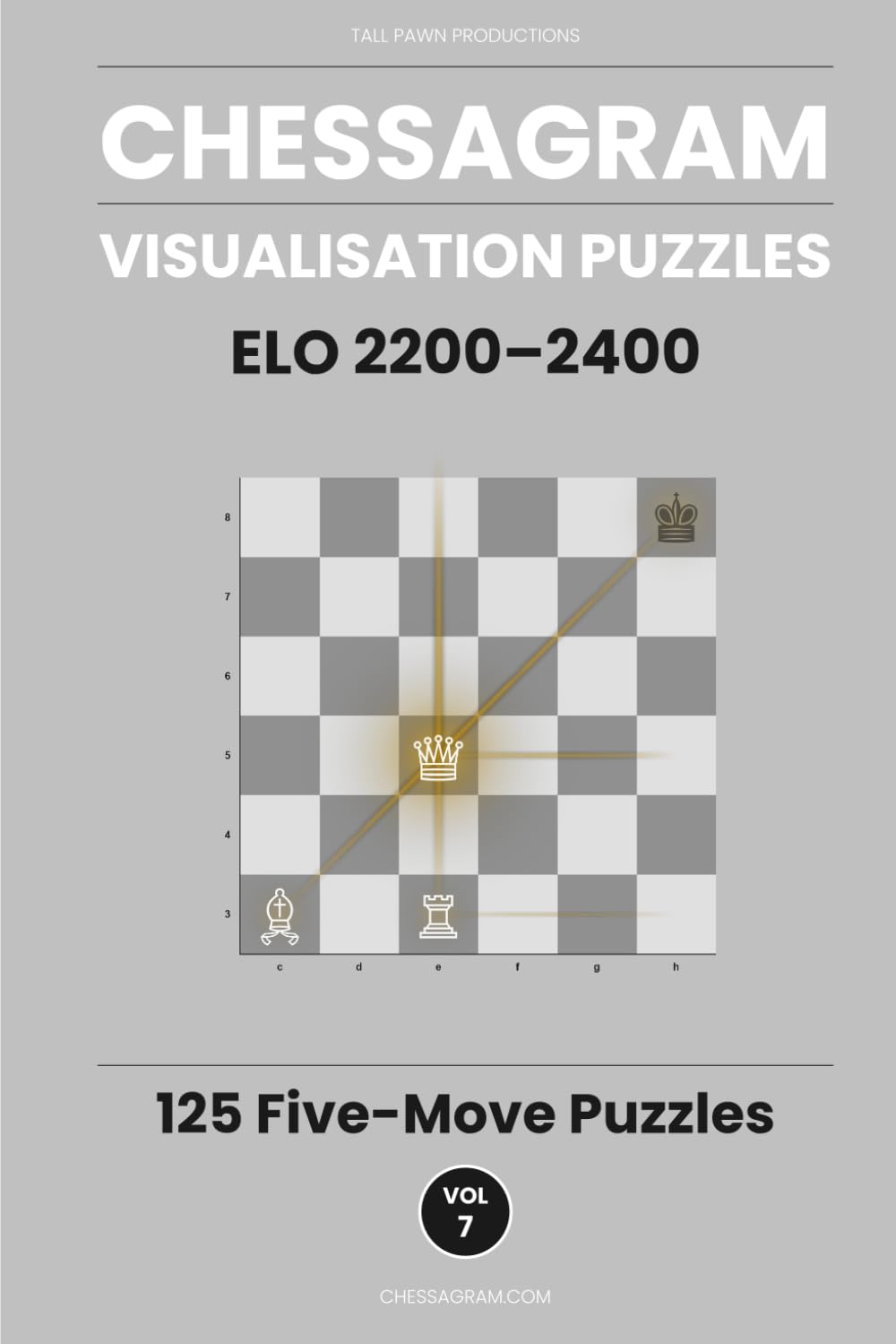 Chessagram: 125 Five-Move Chess Puzzles — Visualisation Training to Sharpen Tactics and Calculation (ELO 2200–2400) (Chessagram Method - 5-Moves - White to Play)