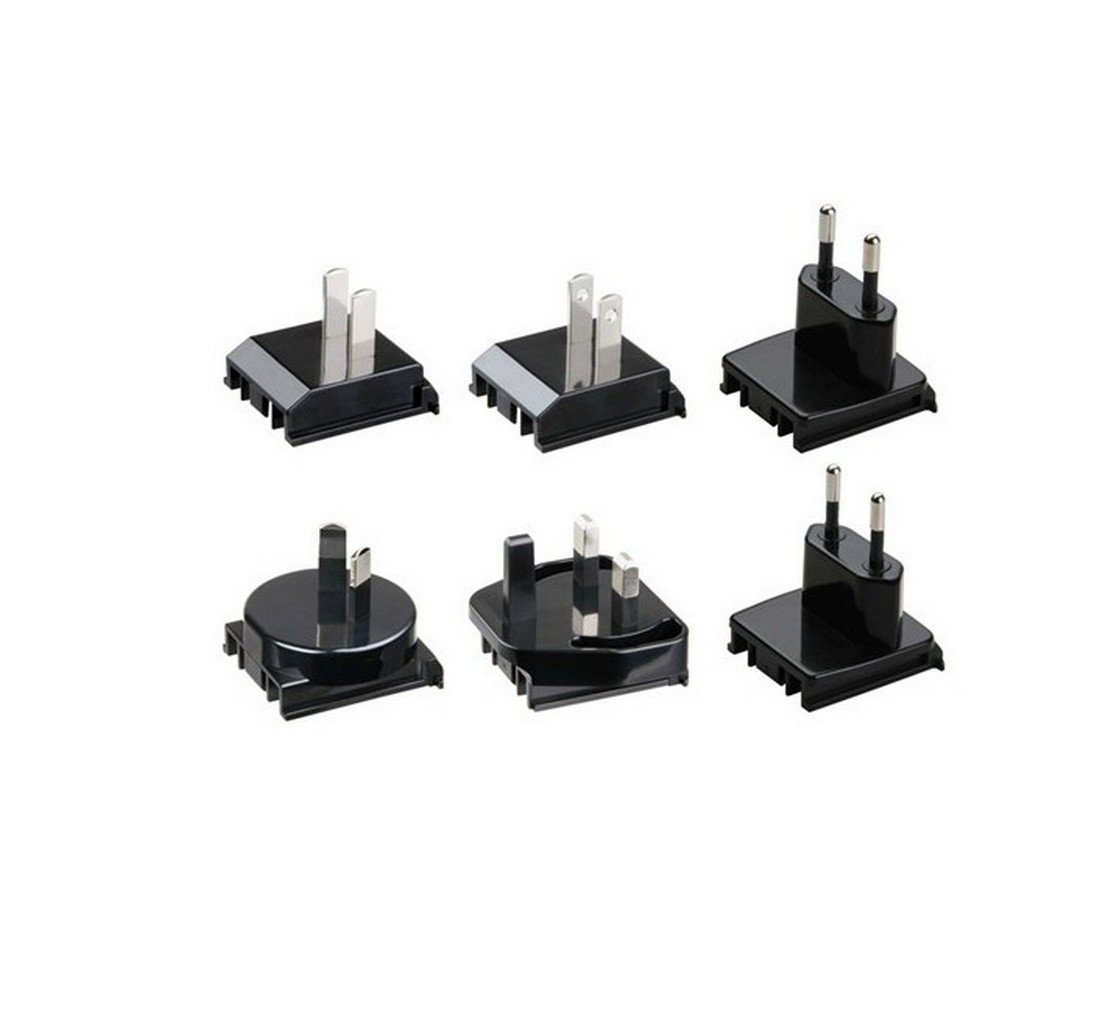 LS de 4U/4 Puerto USB Cargador de viaje con función de carga rápida (2 x 2,4 A y 2 x 1 a)/34 W/Negro