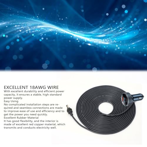 Câble d'alimentation de voiture CC 18 AWG haute précision pour éclairage