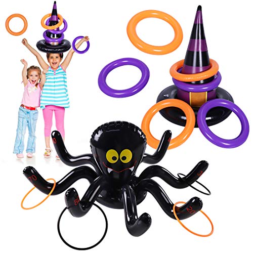 Halloween Ring Toss Games Inflatable Spiders - image 7