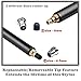Bargains Depot (2 Pcs) [New Upgraded][0.18-inch Small Tip Series] 2-in-1 Stylus/Styli 5.5-inch L with 10 Replacement Rubber Tips -Black/Pink