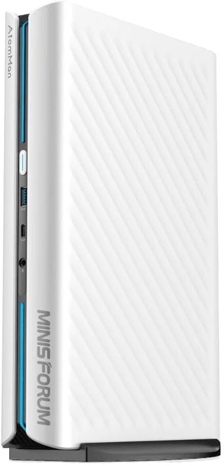 MINISFORUM G1 Pro Gaming Mini PC, Ryzen 9 8945HX, 16C/32T up to 5.4GHz, GeForce RTX 5060 8GB GDDR7,32GB DDR5, 1TB SSD, 5GbE, Wi-Fi 7, Quad 4K, 245W Performance Compact Desktop
