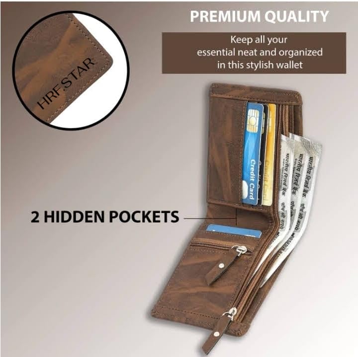 Image of Stylish Wallet for Men (Brown Two Chain Purse)