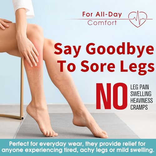 Bluemaple Thigh High Compression Socks for Women and Men Circulation(3 Pairs) Over the Knee-Best Support for Running,Travel2