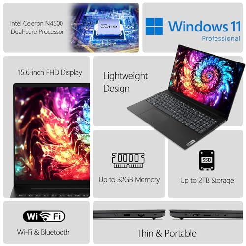 Lenovo V15 Business: Portátil FHD 15.6" con Intel, 16GB RAM, 512GB SSD