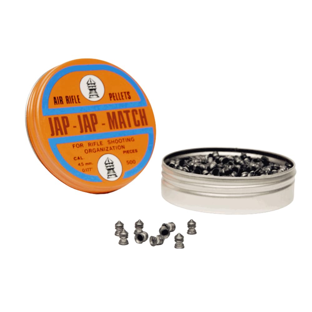 500 PALLINI PIOMBINI 4 5 4.5 45 MM PIOMBINI JAP JAP MATCH PER CARABINA PISTOLA ARIA COMPRESSA GAS CO2