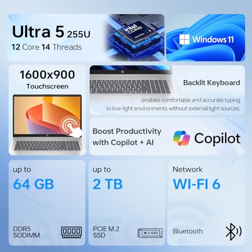 Laptop HP 17.3" Core Ultra 5 225U 32GB DDR5 1TB SSD miniatura 2
