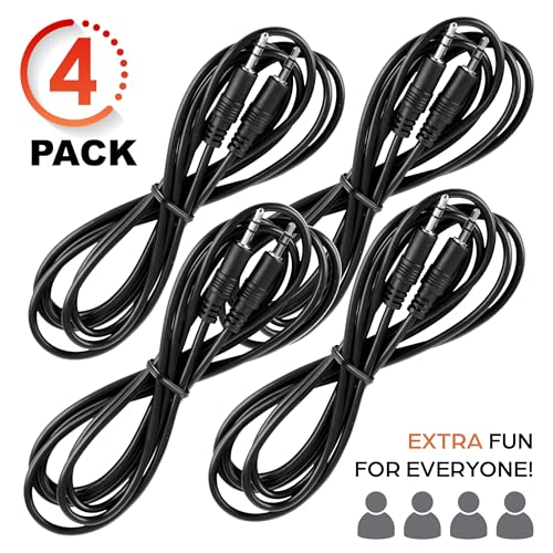 Image of Teacher's Choice 15 Ft Cables for Game Buzzer System 4-Pack