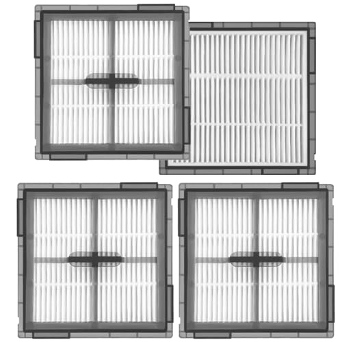 HEPA Filter for Roborock Q10 S5/Q10 S5+/Q10 X5/Q10 X5+ Robot Vacuum Cleaner Replacement Filter Accessories Washable Filters 4-Pack