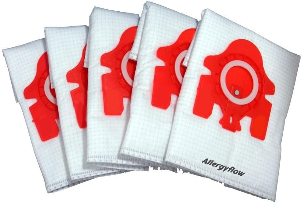 MM Trading 10 Premium Sacchetti per aspirapolvere Compatibile con Miele Omnia - S4210, Omnia - S724, Tango - S311I, S381, S512-1, Surprise - S762 | con Filtro | 10 Pezzi | in Microfibra