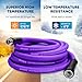 Kohree 25FT RV Water Hose with Storage Bag, 5/8'' Premium Drinking Water Hose, Leak-free, No Odor, Anti-Kink and Flexible Garden Hose for RV, Camper, Truck, Car - Purple